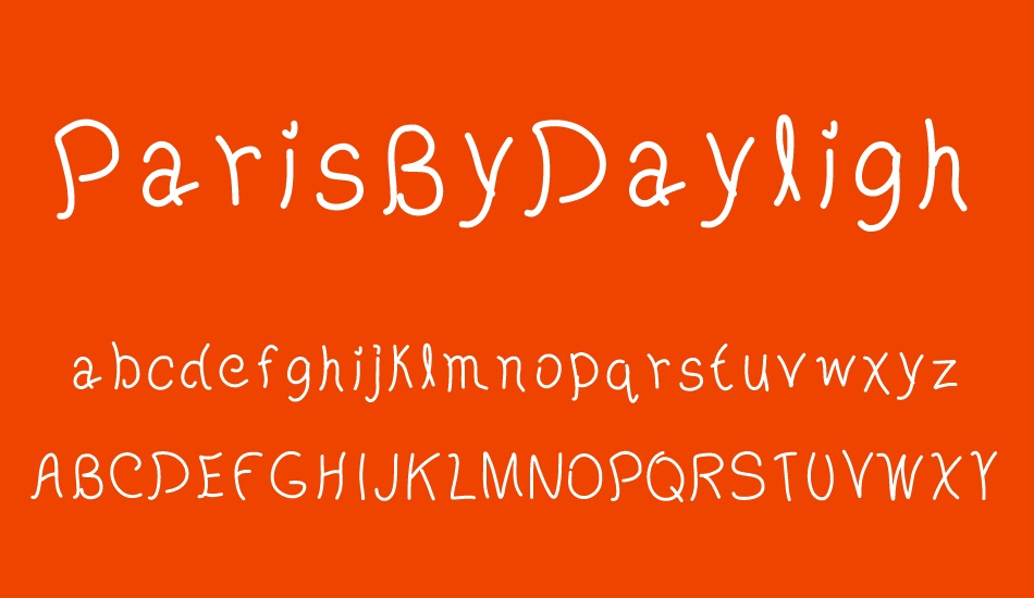 ParisByDaylight font