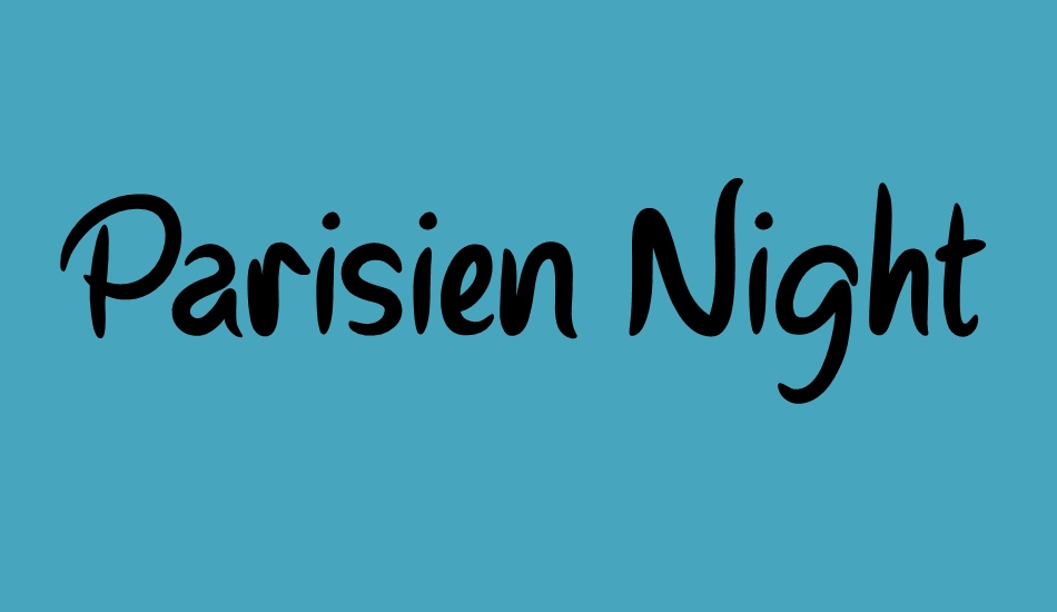 Parisien Night font big