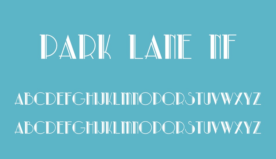 Park Lane NF font