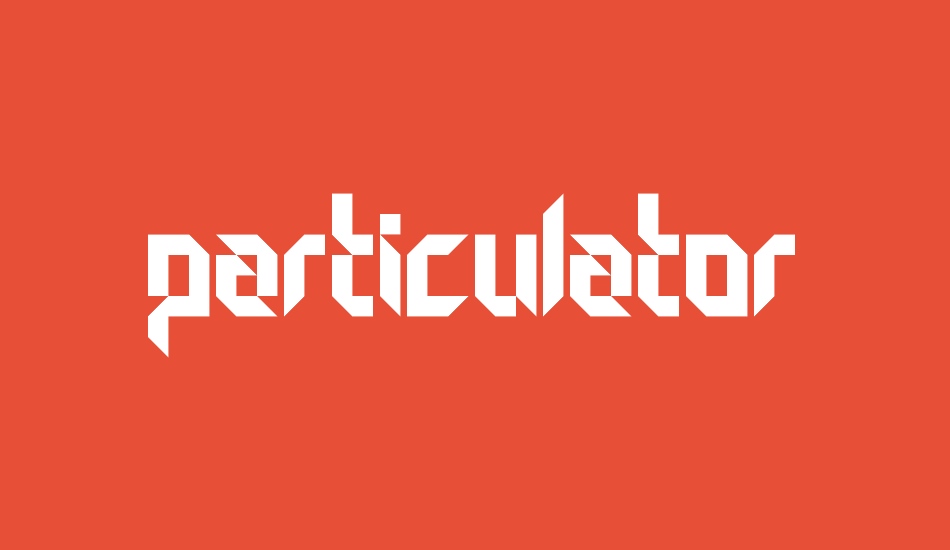 Particulator font big