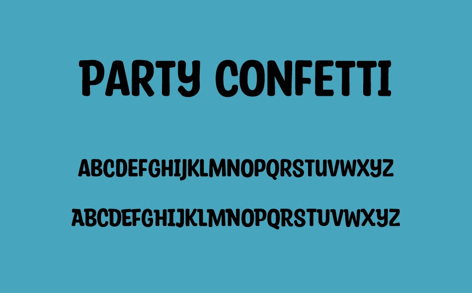Party Confetti font