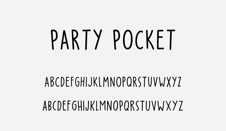Party Pocket DEMO font