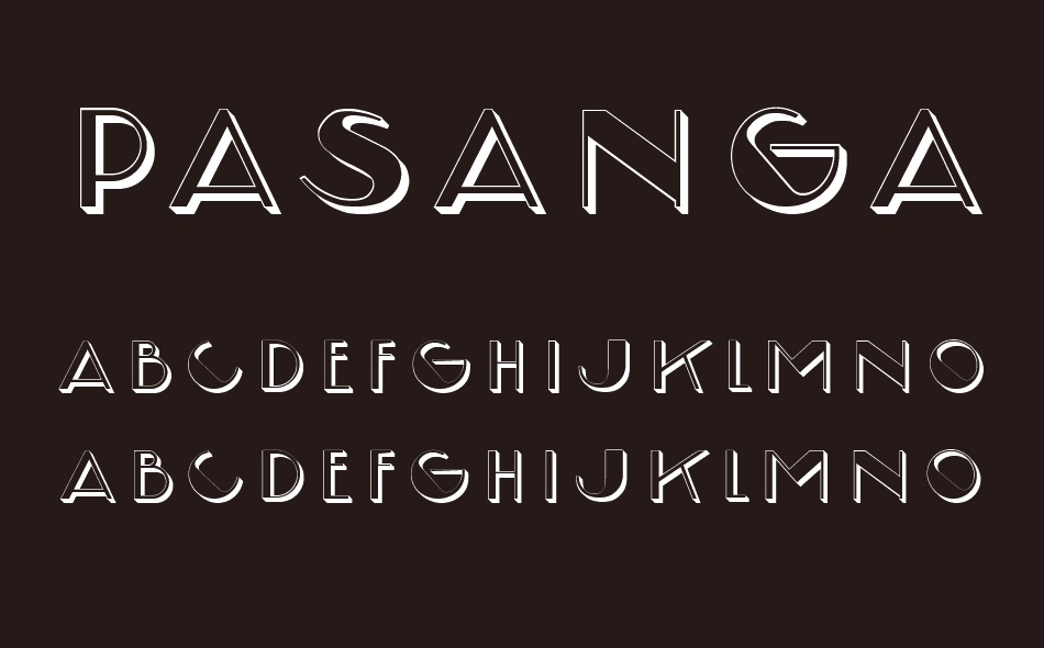 Pasangan font