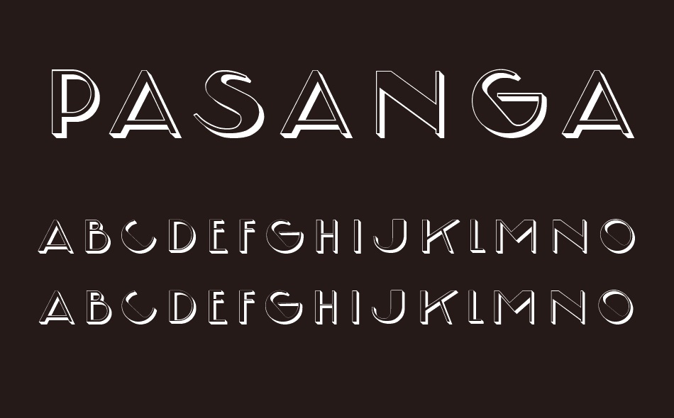 Pasangan font