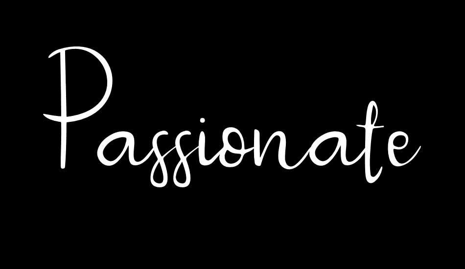 Passionate font big