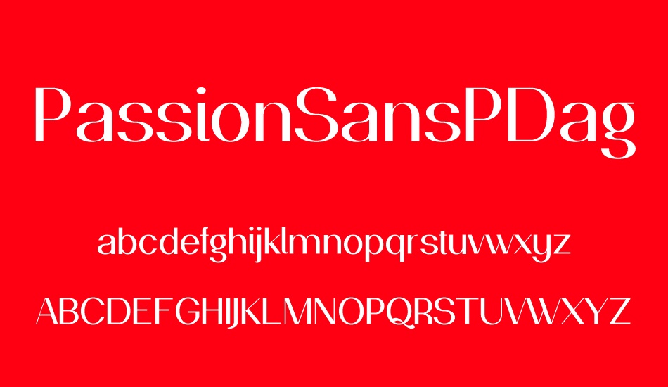 PassionSansPDag font