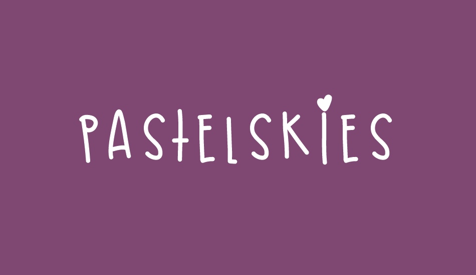 PastelSkies font big