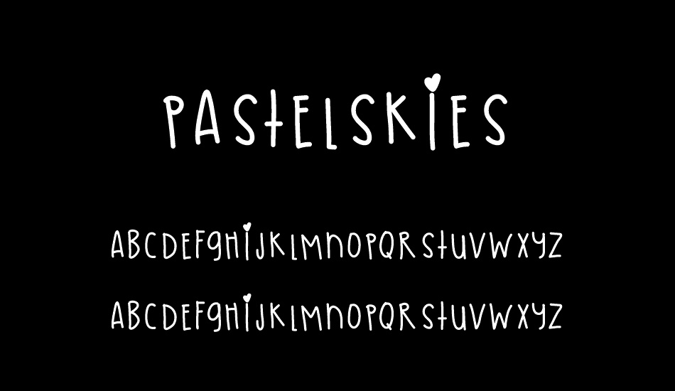 PastelSkies font