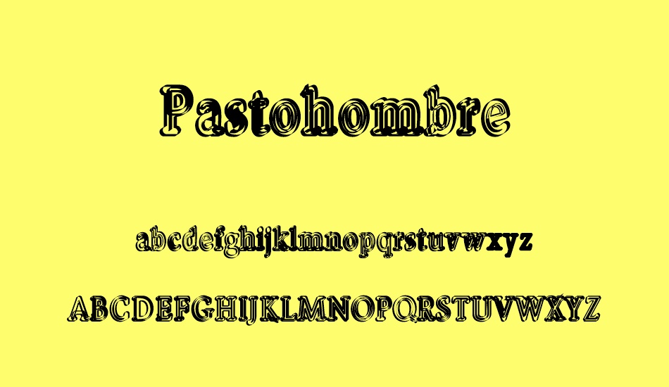 Pastohombre font