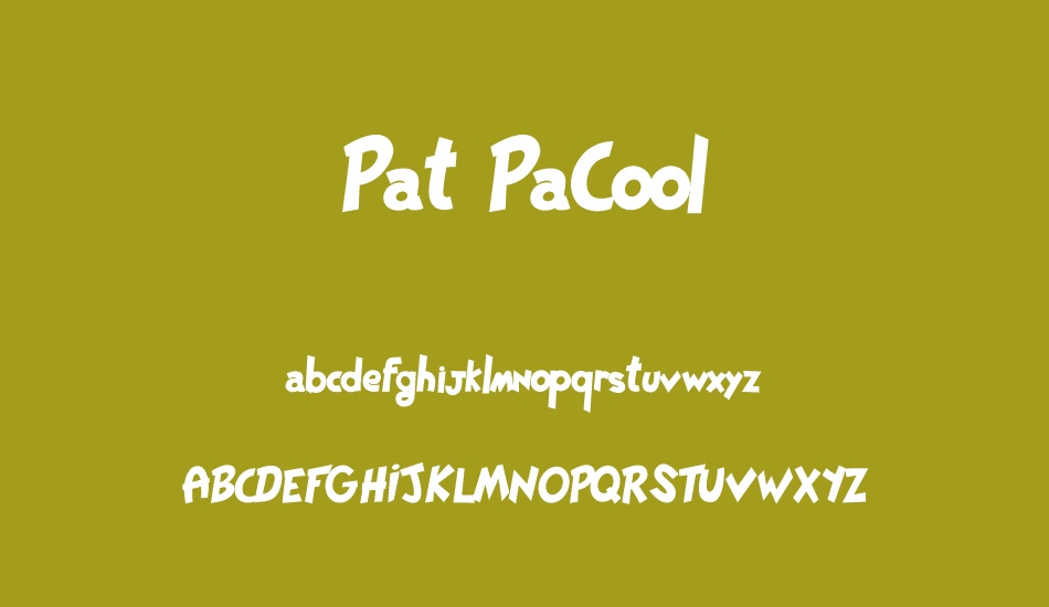 Pat PaCool font