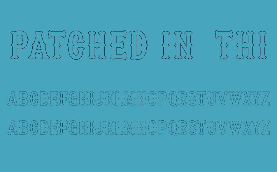 Patched In font