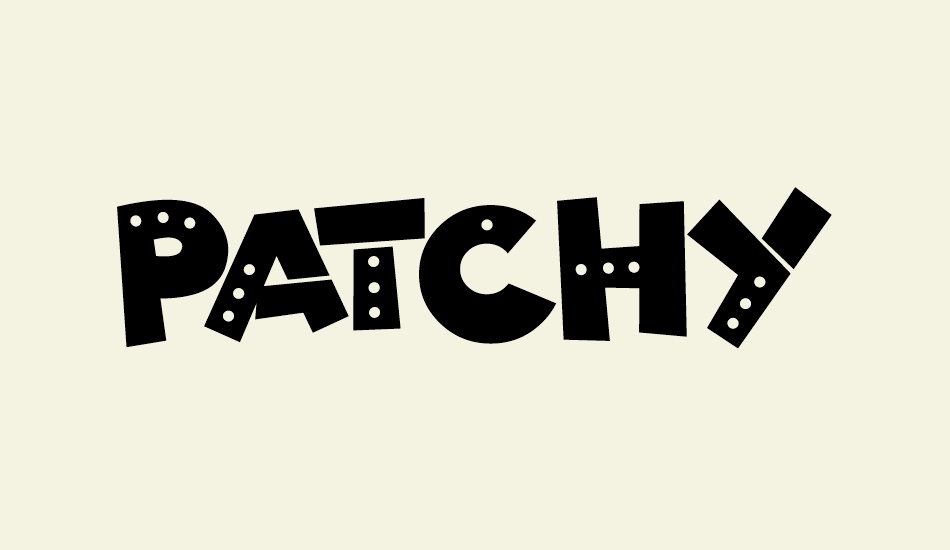 Patchy Robots font big
