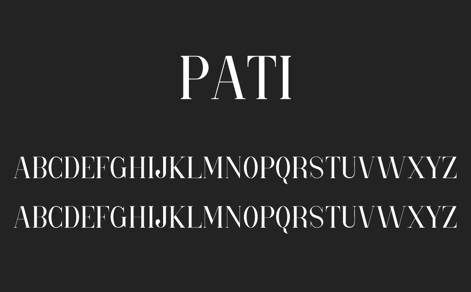 Pati font