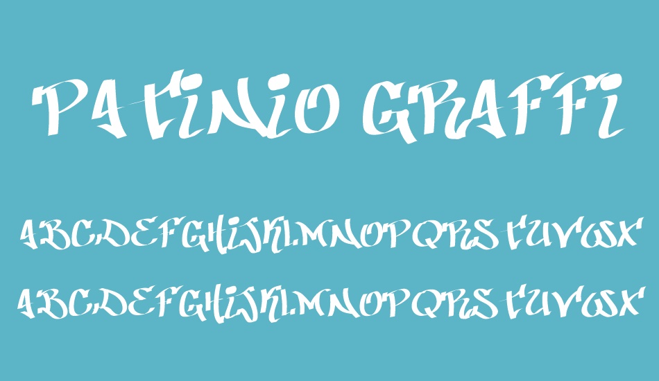 Patinio Graffiti font