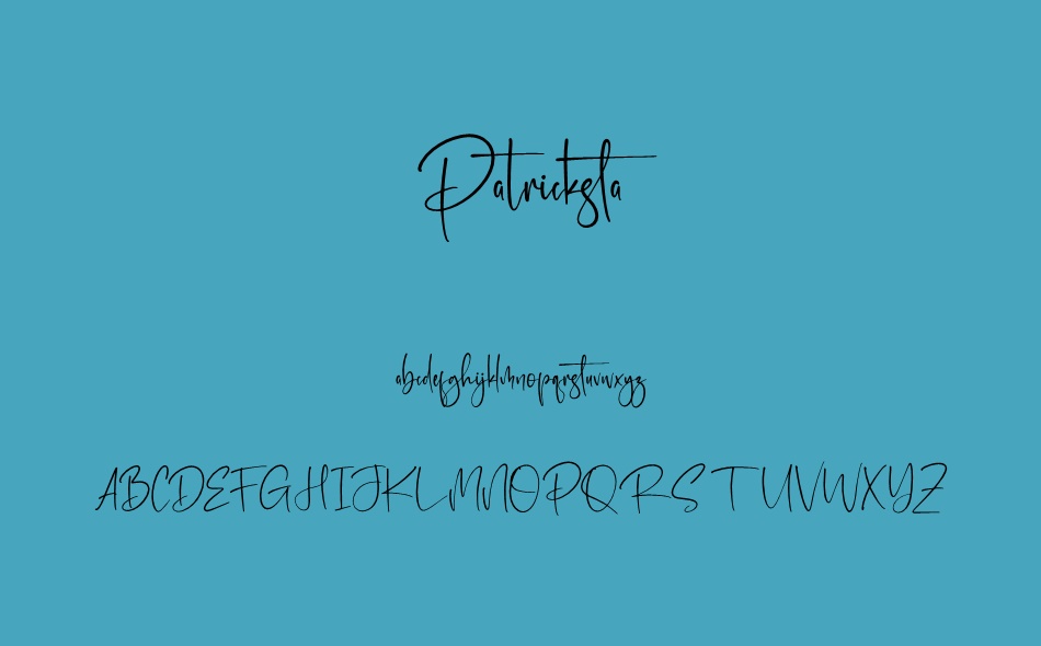 Patricksta font