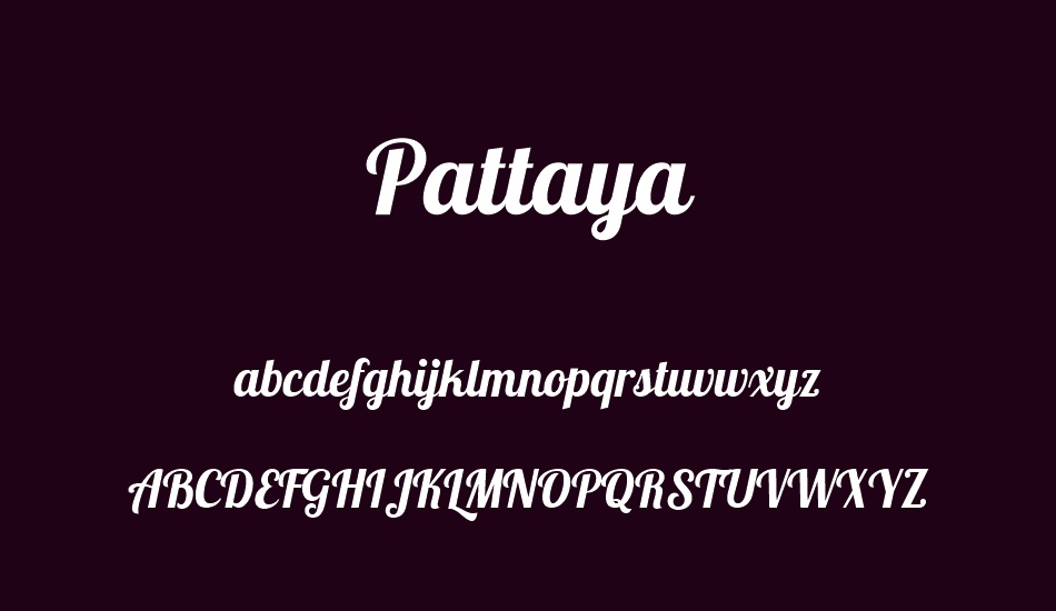 pattaya font