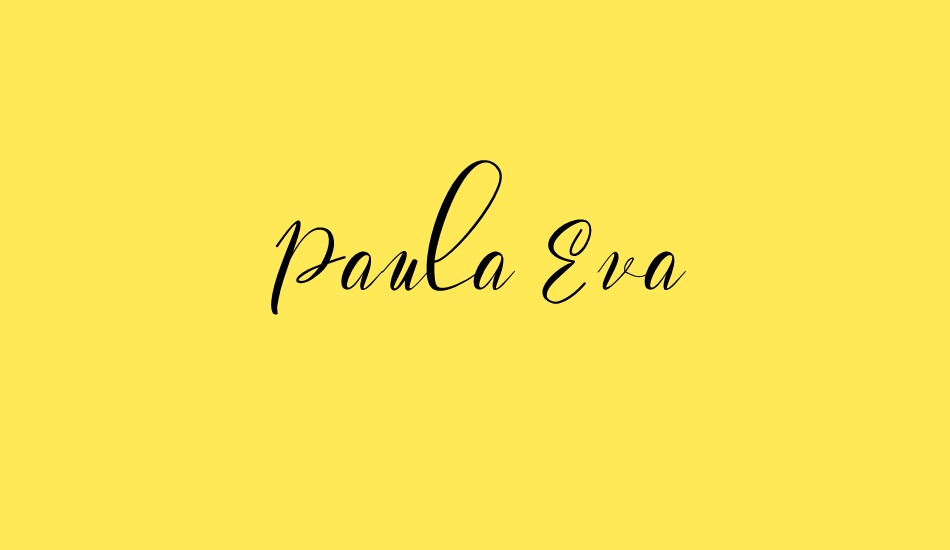 Paula Eva font big