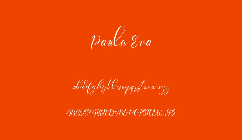 Paula Eva font