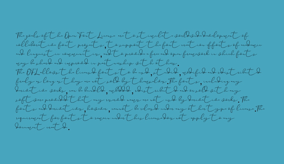 Paulina Free font 1