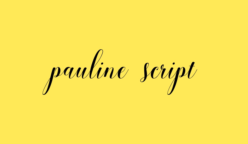 pauline script font big