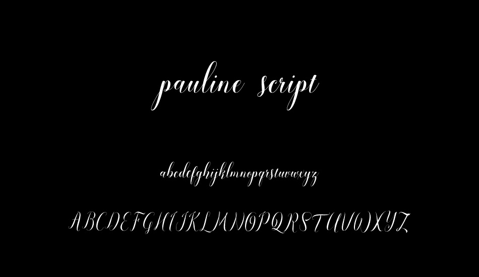 pauline script font