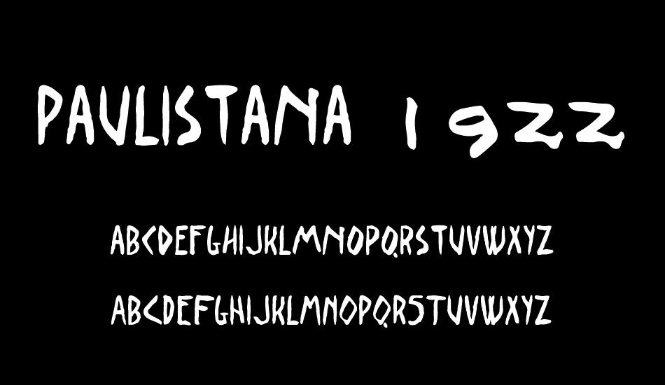 Paulistana 1922 font