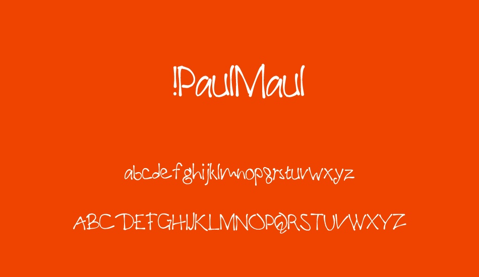 !PaulMaul font