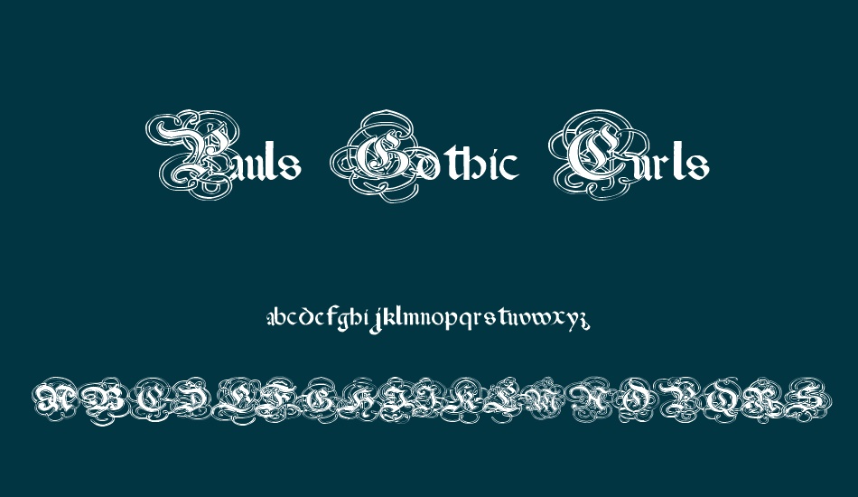 Pauls Gothic Curls font