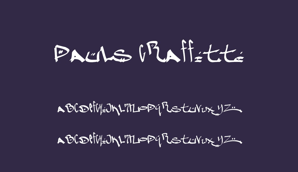 Pauls Graffitti font