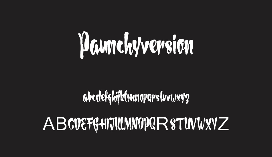 PaunchyDemoversion font