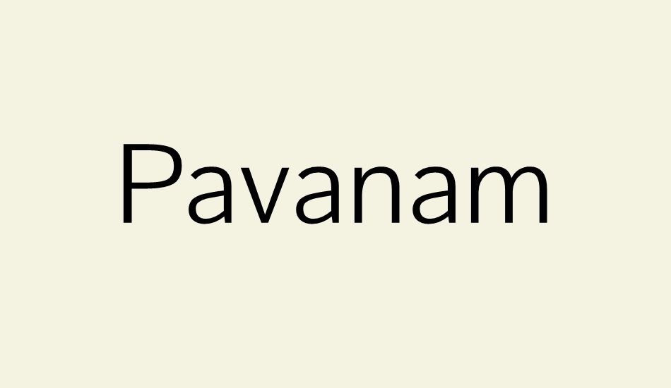 Pavanam font big