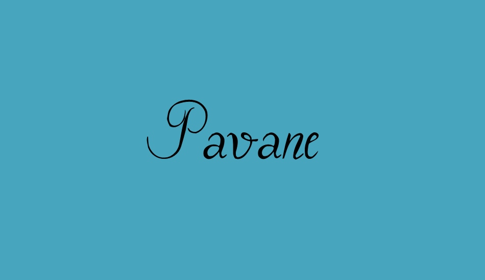 Pavane font big