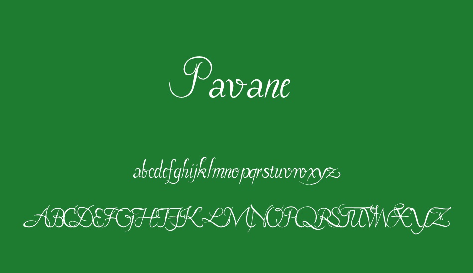 Pavane font