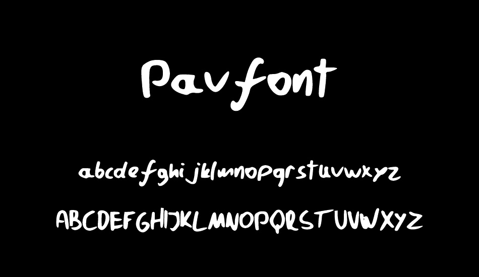 Pavfont font