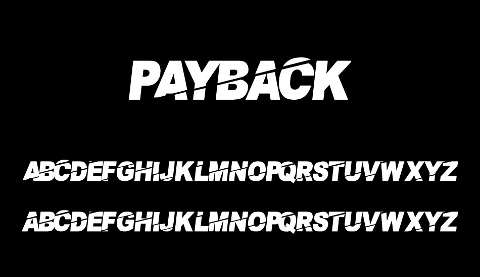 PaybAck font