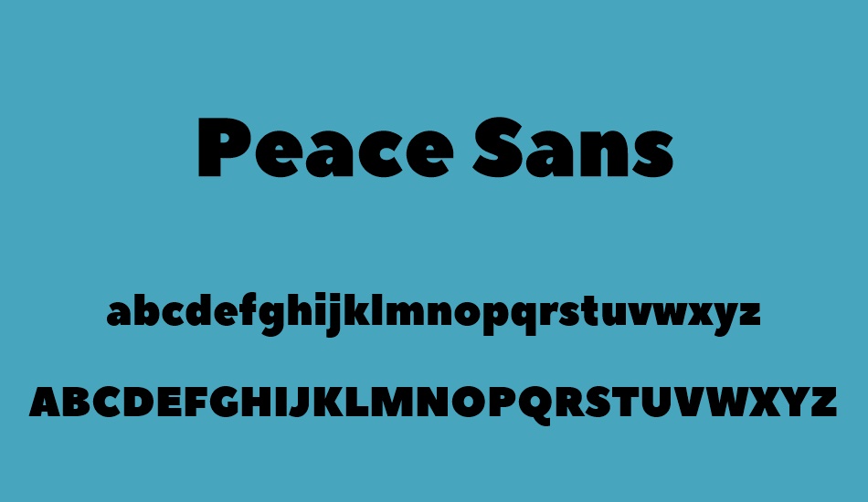 Peace Sans font