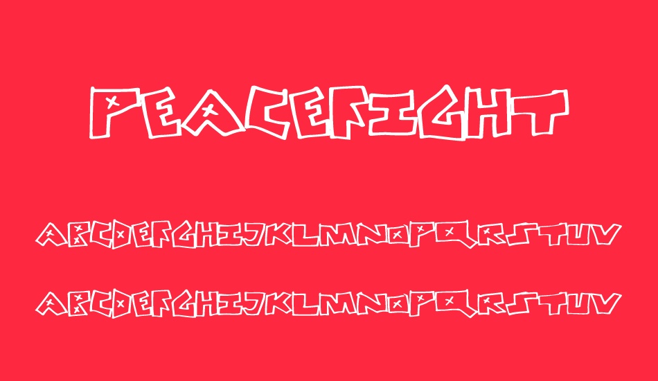 PeaceFight font