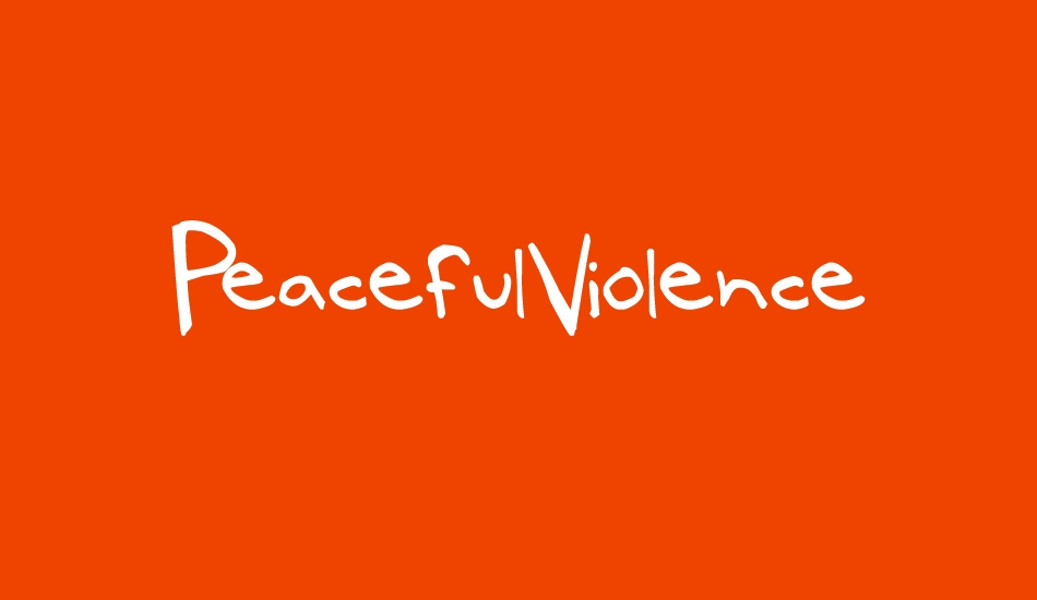 PeacefulViolence font big