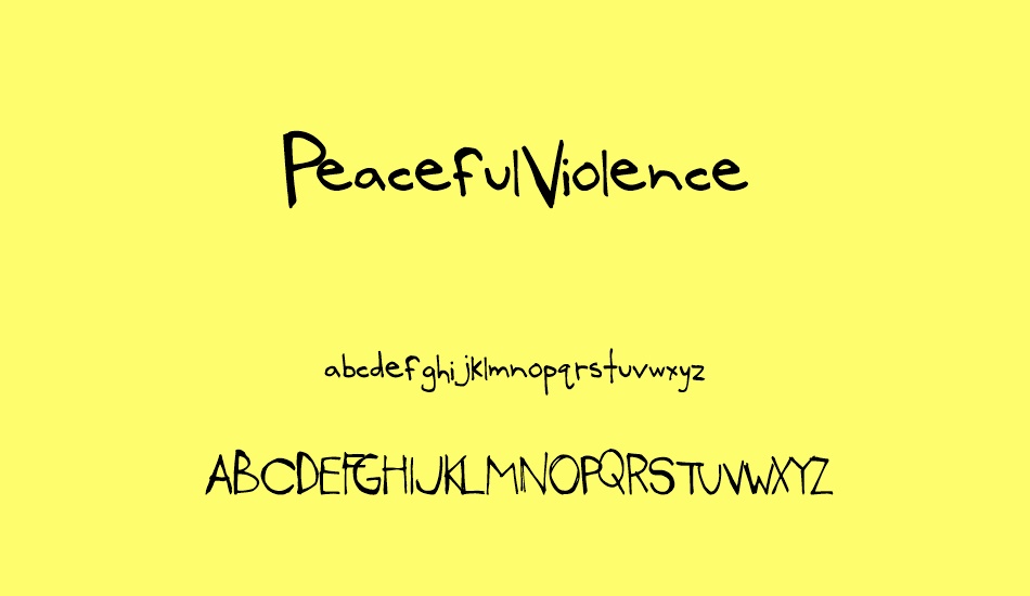PeacefulViolence font