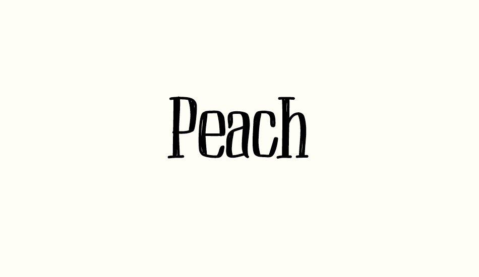 Peach font big
