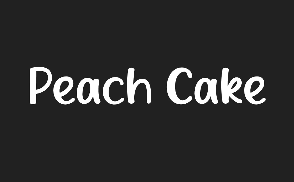 Peach Cake font big