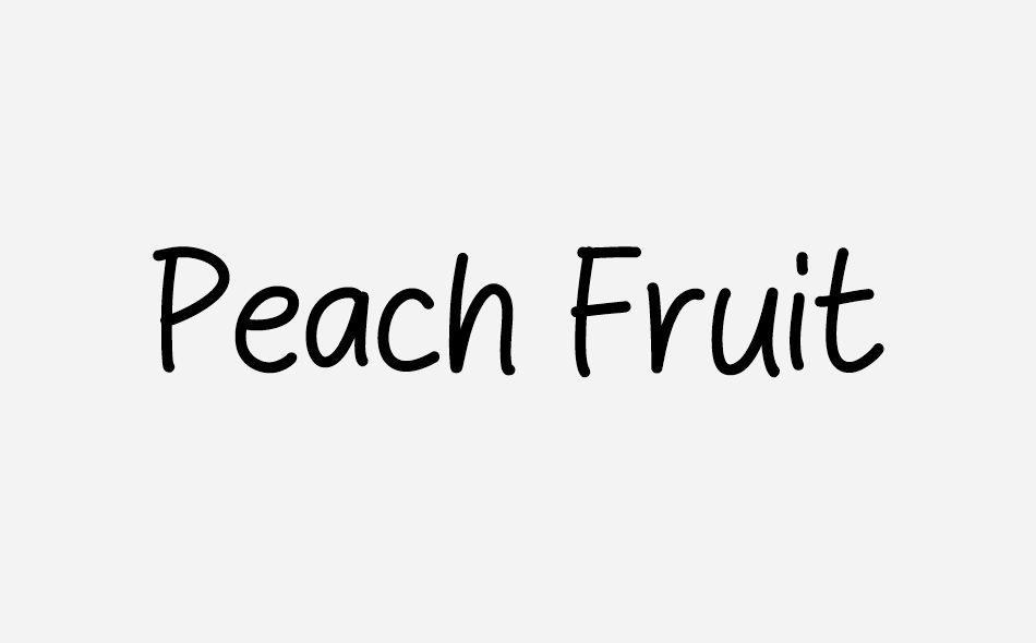 Peach Fruit font big