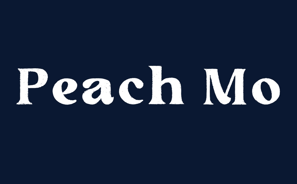 Peach More font big