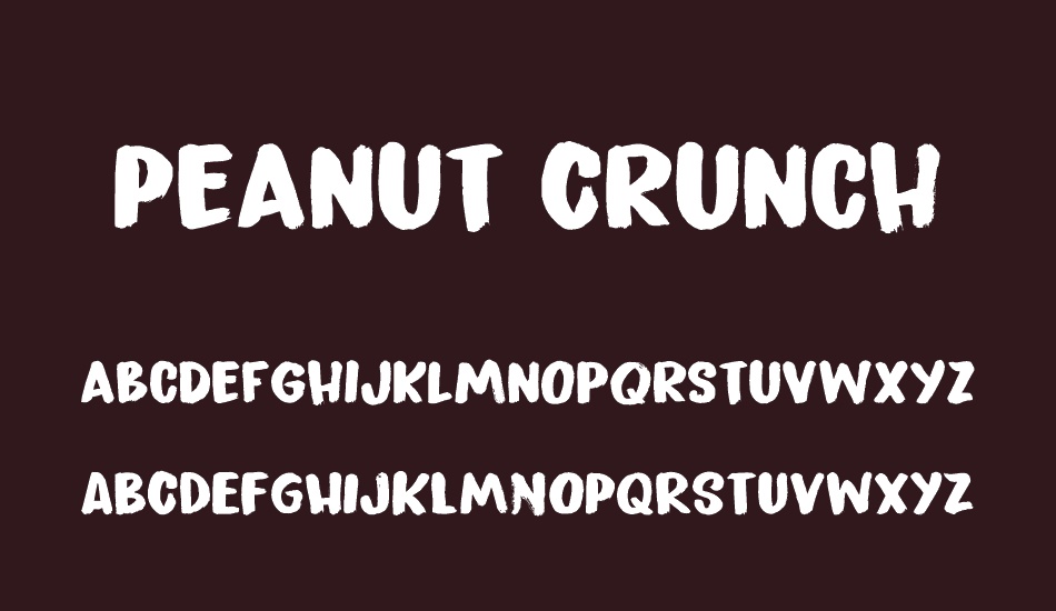 Peanut Crunch DEMO font