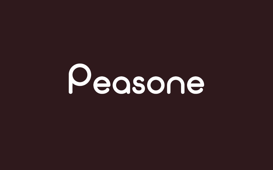 Peasone font big