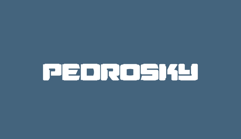 pedrosky font big