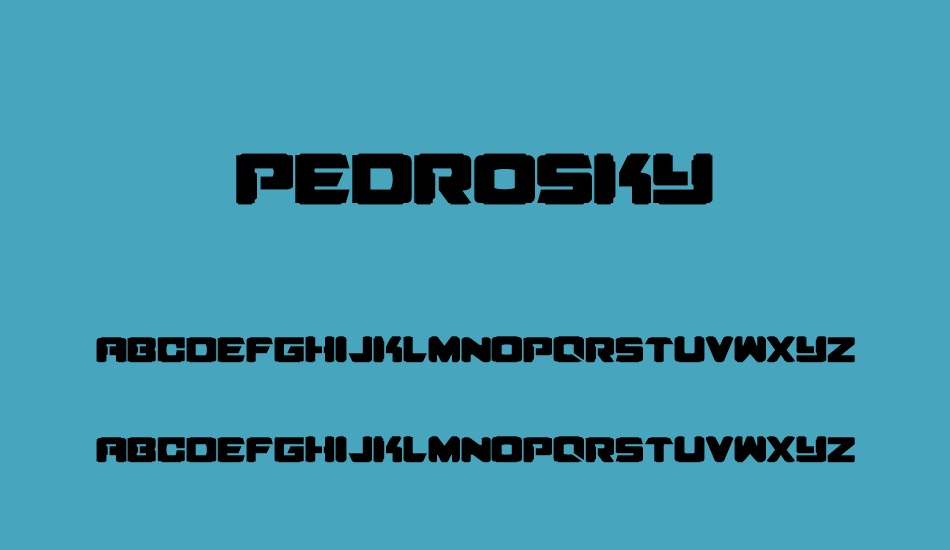 pedrosky font