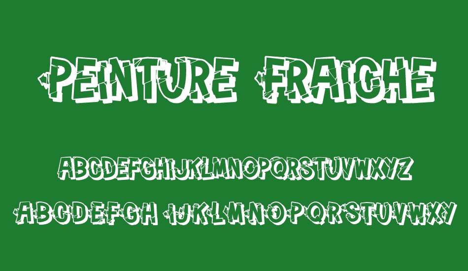 Peinture Fraiche font