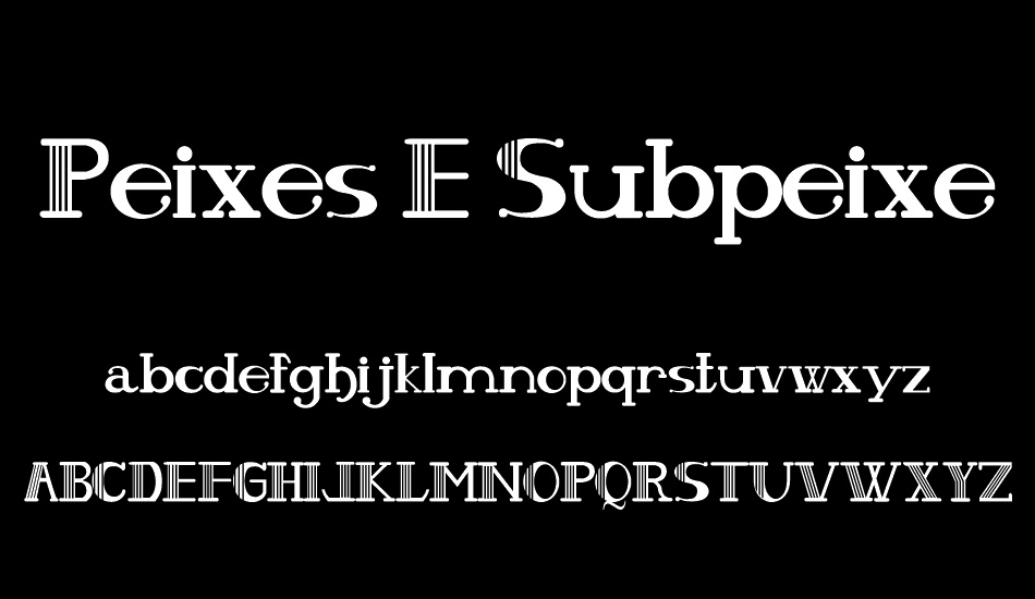 Peixes E Subpeixes font