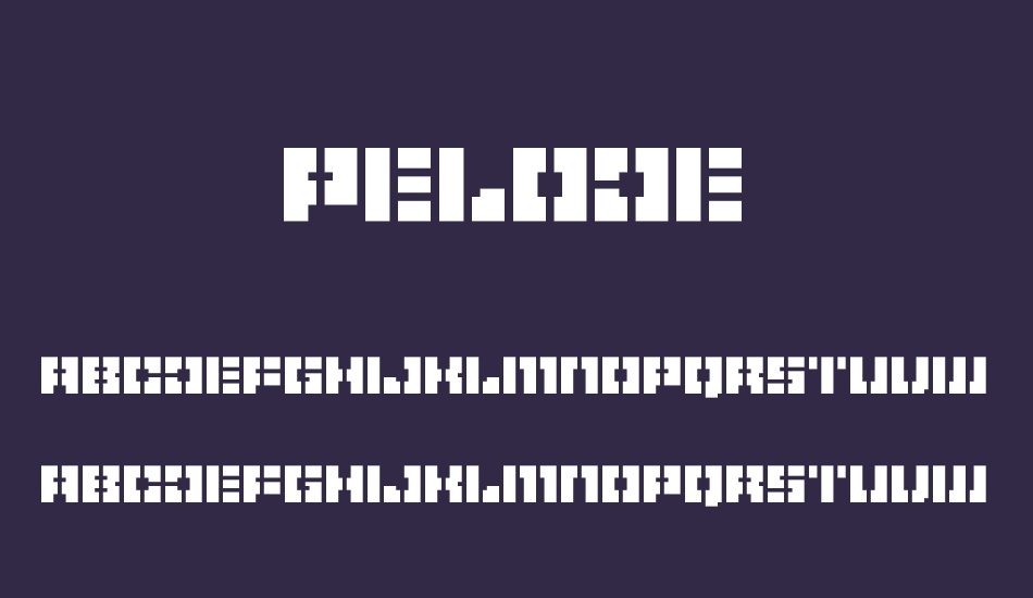 Pelode font